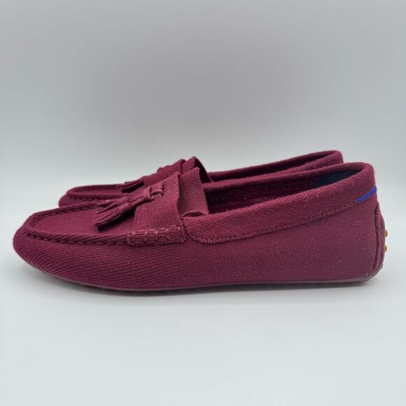 Rothy’s Merino Wool Tassel Driving Loafer Moccasins in Merlot Men’s Size 8 main image 7